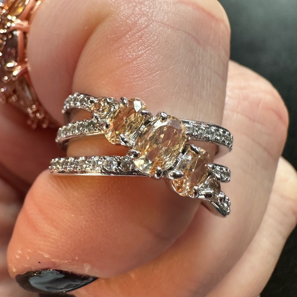 Bomb Party Cross my Heart Ring RBP5532 size 7